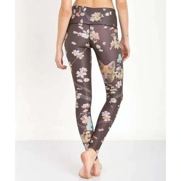 Teeki Wildflower Hot Pant Leggings Small - Picture 3 of 8